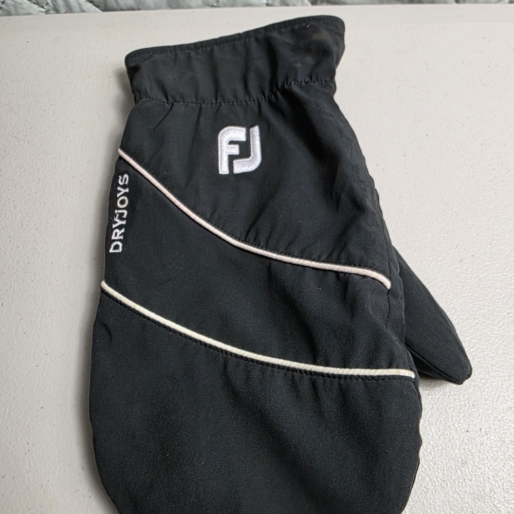 FootJoy Golf Winter Mitt Black White  Cart Glove Mitten - Picture 2 of 5